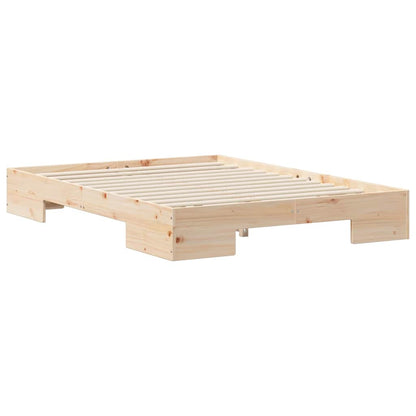 Bed Frame Brown 140 x 190 cm