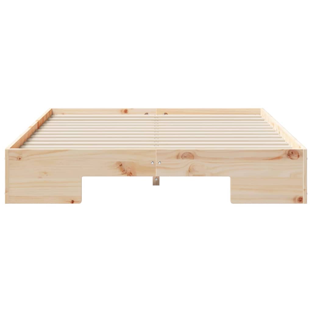 Bed Frame Brown 140 x 190 cm