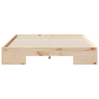 Bed Frame Brown 140 x 190 cm