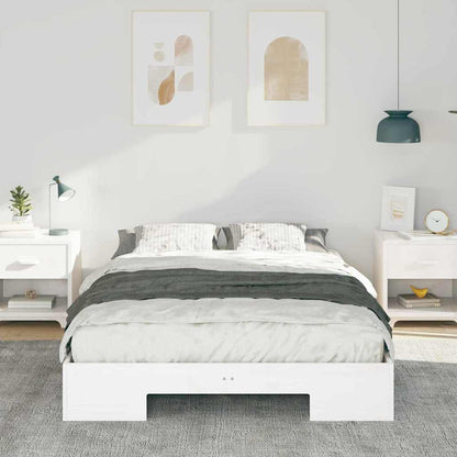 Bed Frame White 135 x 190 cm
