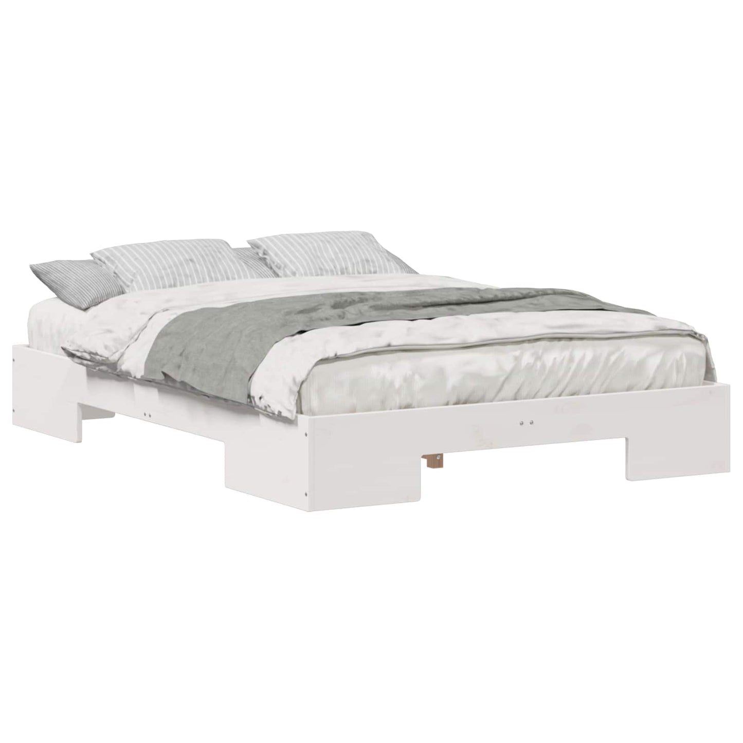 Bed Frame White 135 x 190 cm