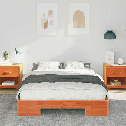 Bed Frame Brown 120 x 190 cm