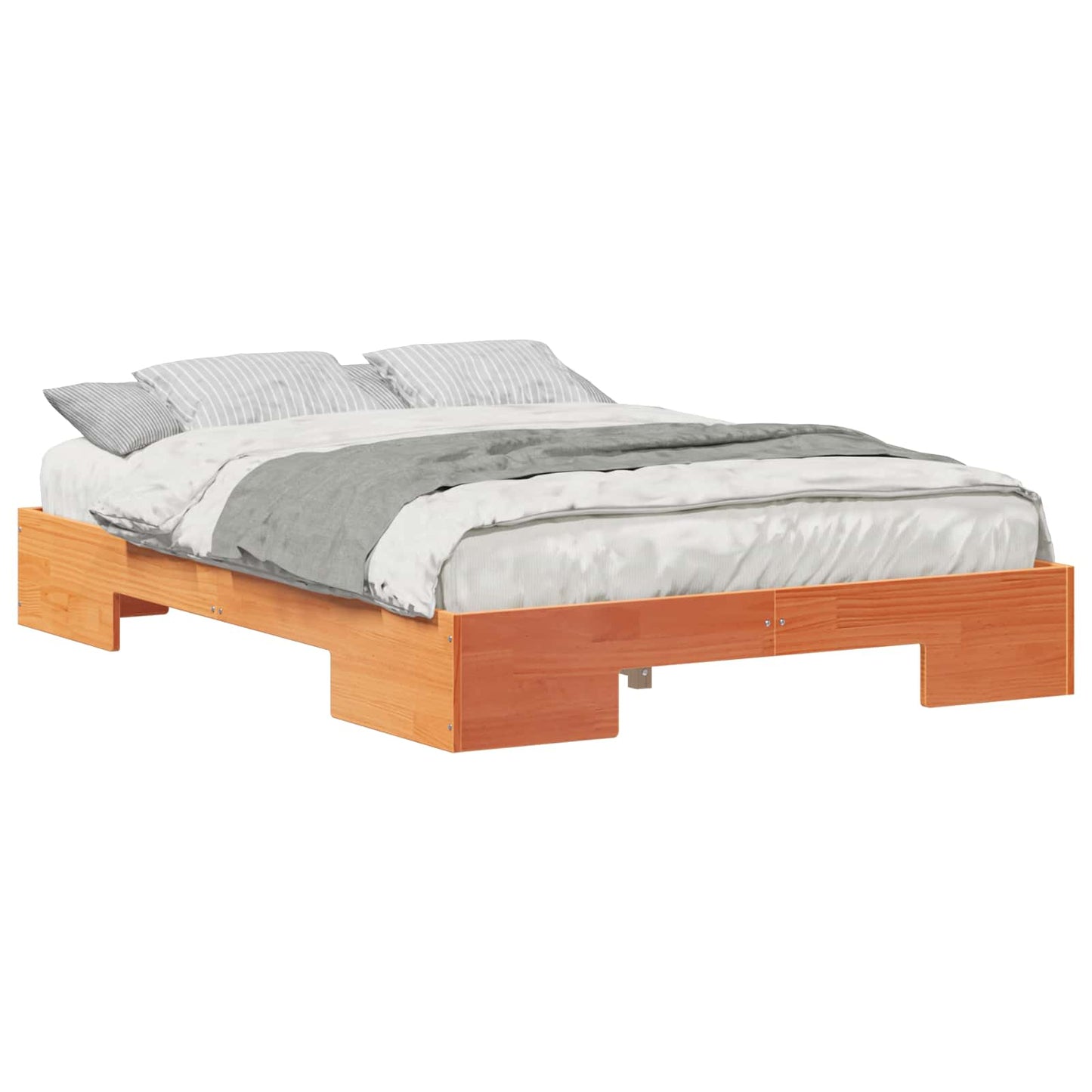 Bed Frame Brown 120 x 190 cm