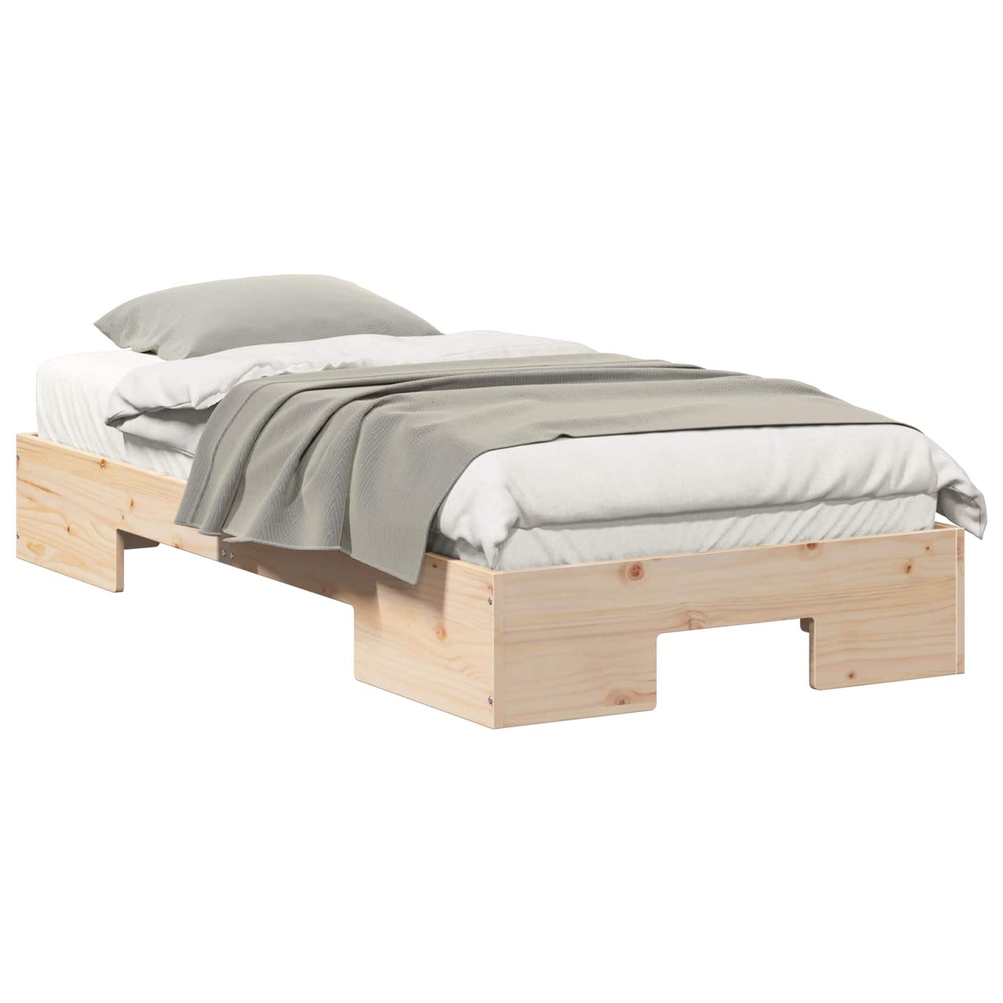 Bed Frame Brown 100 x 200 cm