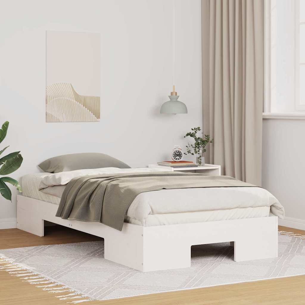 Bed Frame White 100 x 200 cm