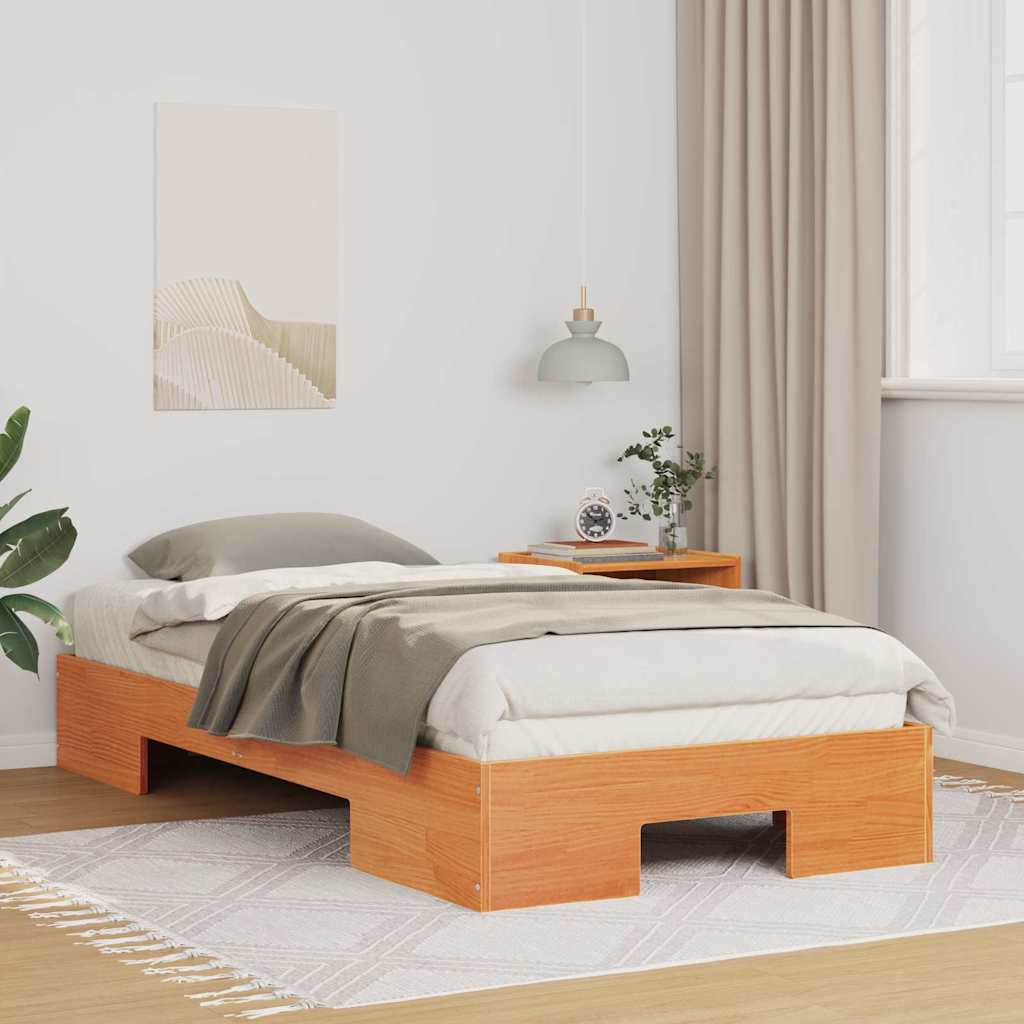 Bed Frame Brown 100 x 200 cm
