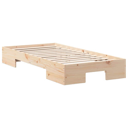 Bed Frame Brown 90 x 200 cm