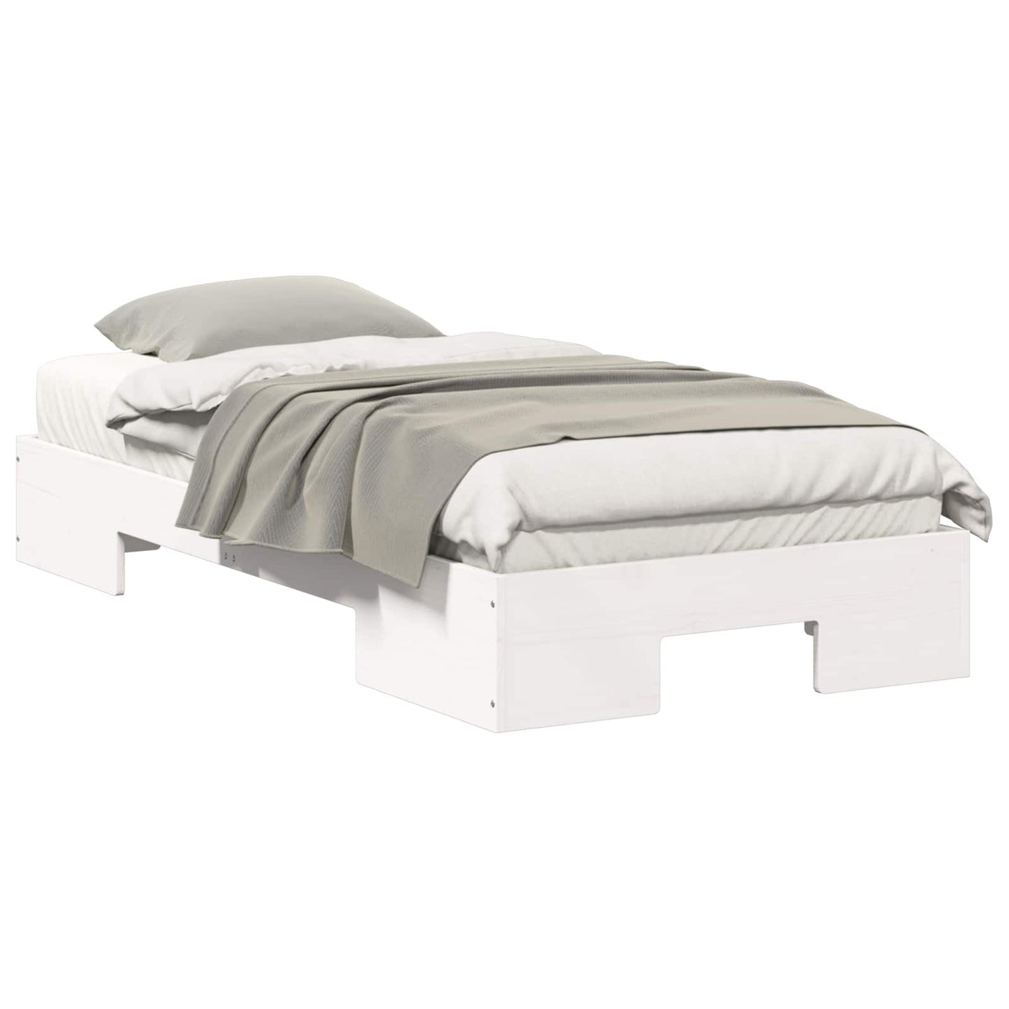 Bed Frame White 90 x 200 cm