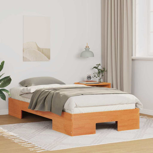 Bed Frame Brown 90 x 200 cm