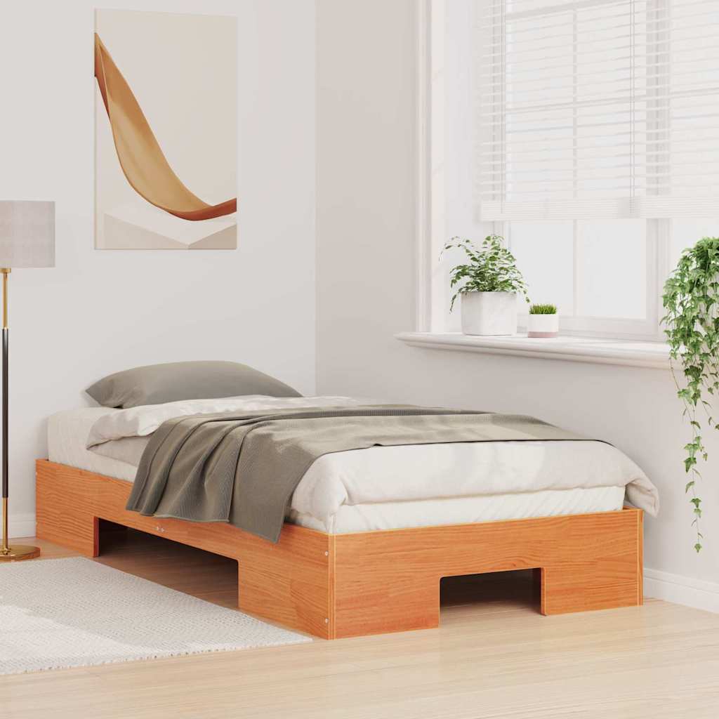 Bed Frame Brown 80 x 200 cm