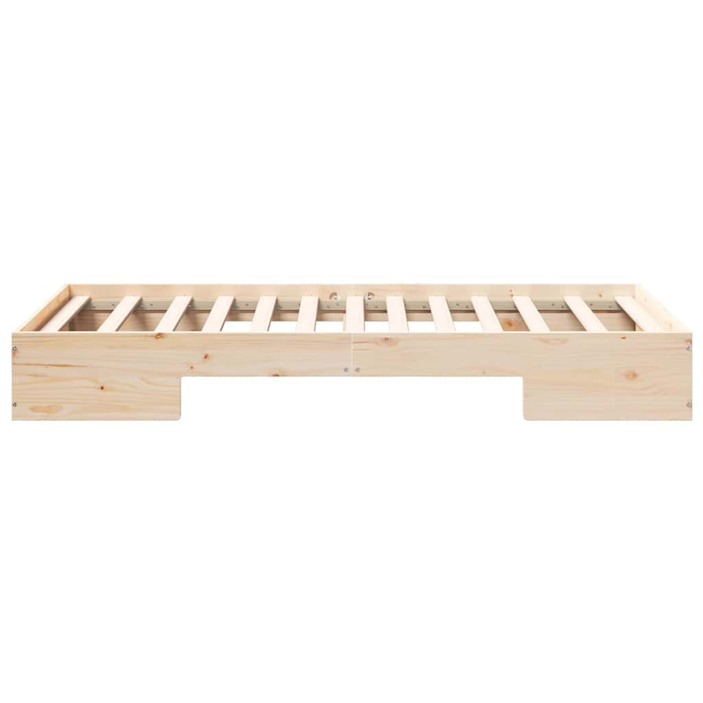 Bed Frame Brown 90 x 190 cm