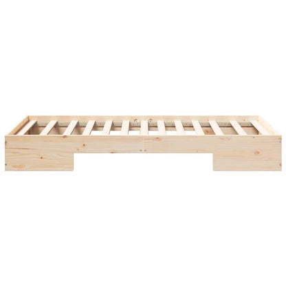 Bed Frame Brown 90 x 190 cm