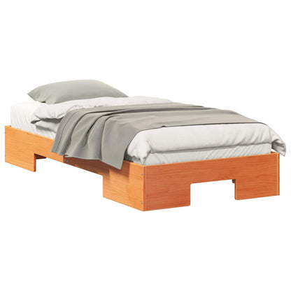 Bed Frame Brown 90 x 190 cm