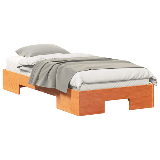 Bed Frame Brown 90 x 190 cm