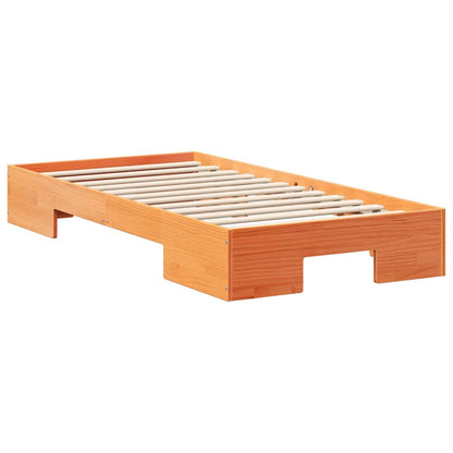 Bed Frame Brown 90 x 190 cm