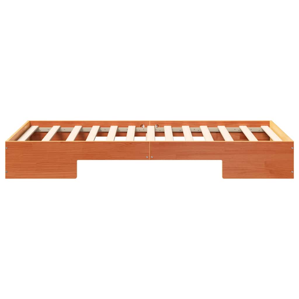 Bed Frame Brown 90 x 190 cm
