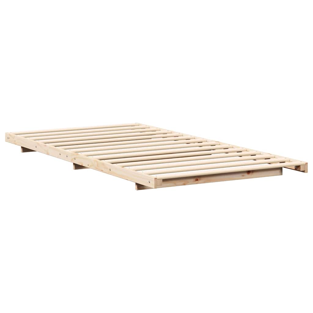 Bed Frame Brown 80 x 210 cm Solid Pine Wood
