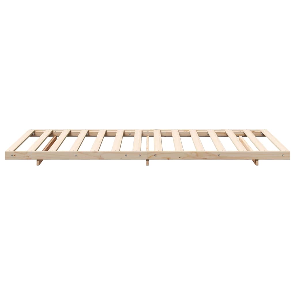 Bed Frame Brown 80 x 210 cm Solid Pine Wood