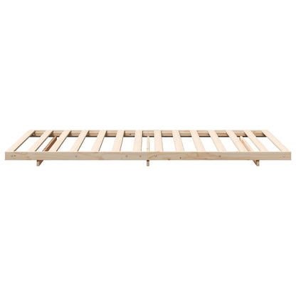 Bed Frame Brown 80 x 210 cm Solid Pine Wood
