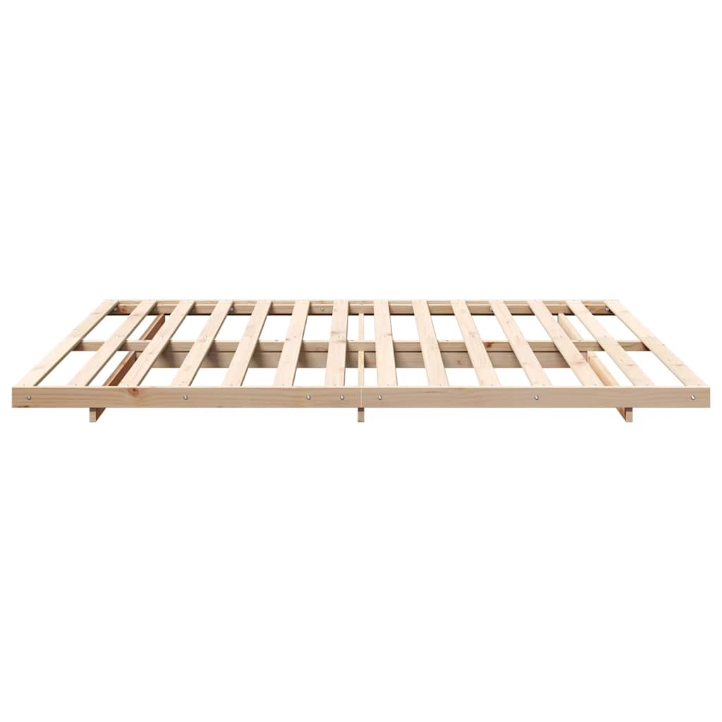 Bed Frame Brown 180 x 210 cm Solid Pine Wood