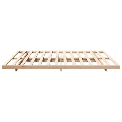 Bed Frame Brown 180 x 210 cm Solid Pine Wood