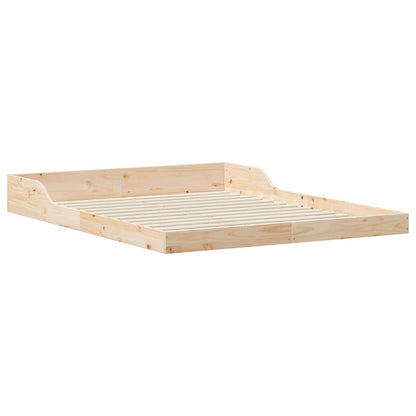 Bed Frame Brown 150 x 200 cm Solid Pine Wood