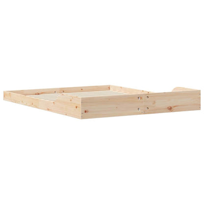 Bed Frame Brown 160 x 210 cm Solid Pine Wood