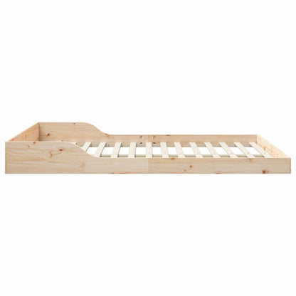 Bed Frame Brown 160 x 210 cm Solid Pine Wood