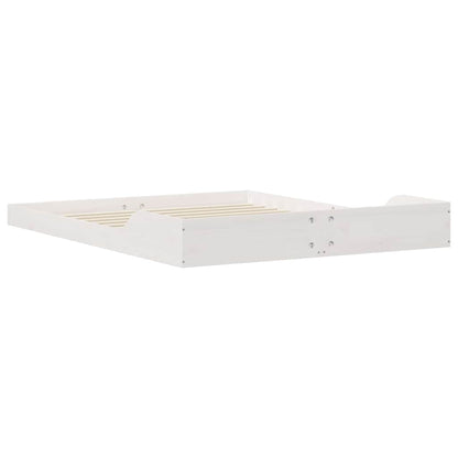 Bed Frame White 160 x 210 cm Solid Pine Wood