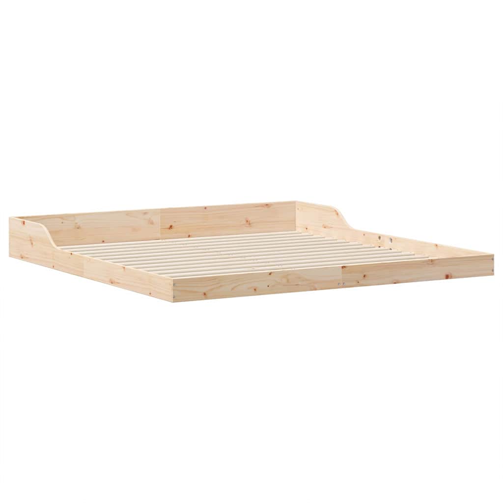 Bed Frame Brown 180 x 210 cm Solid Pine Wood