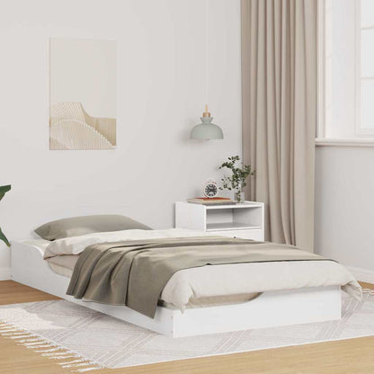 Bed Frame White 80 x 200 cm Solid Pine Wood