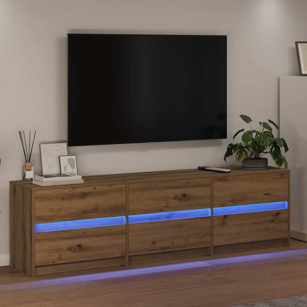 TV Units 2 pcs Artisan Oak Engineered Wood