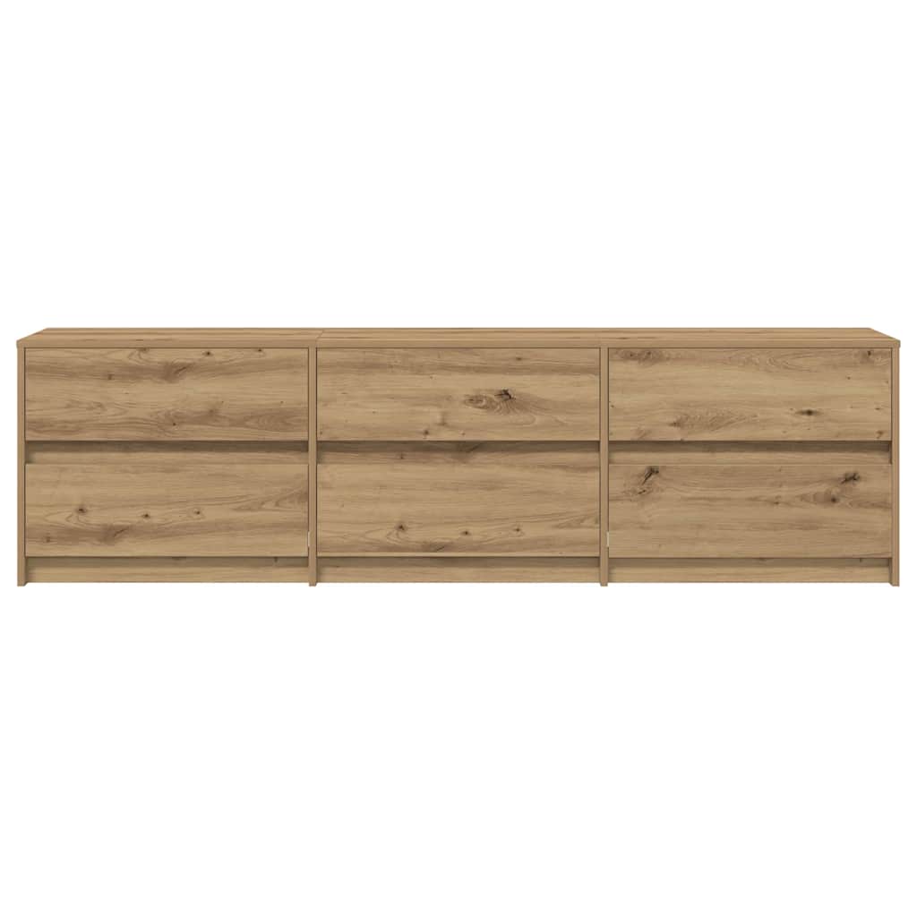 TV Units 2 pcs Artisan Oak Engineered Wood