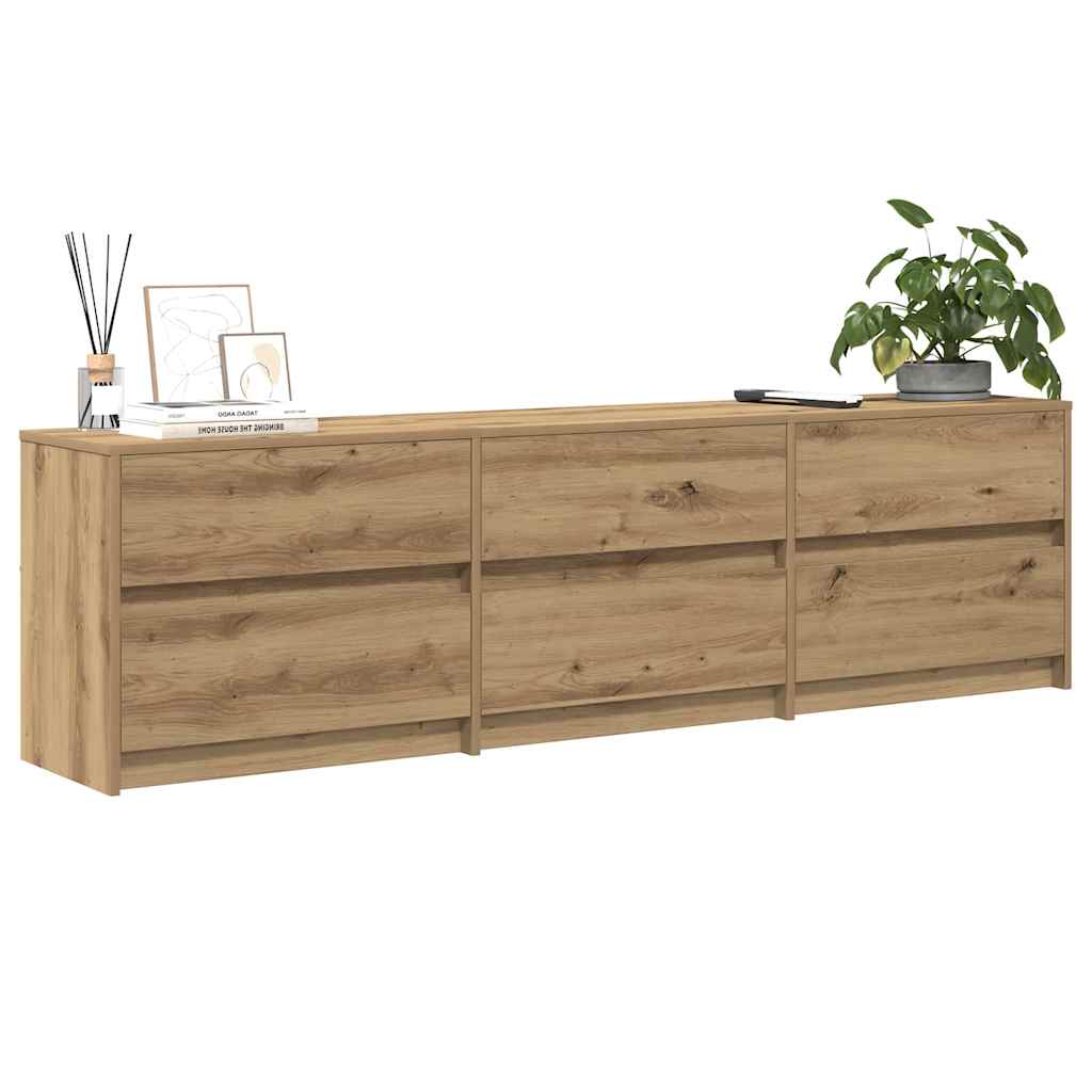 TV Units 2 pcs Artisan Oak Engineered Wood