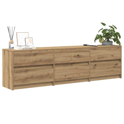 TV Units 2 pcs Artisan Oak Engineered Wood