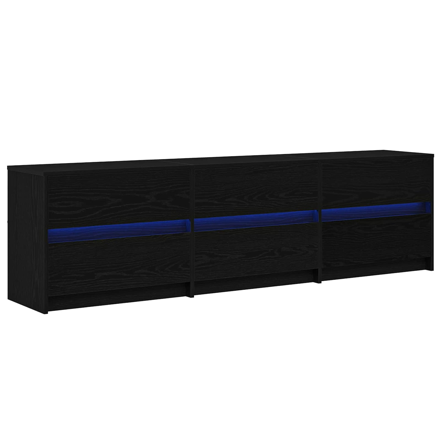 TV Units 180 x 34 x 50 cm Black Oak Engineered Wood