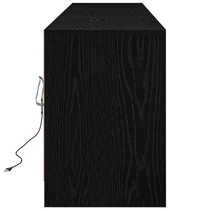 TV Units 180 x 34 x 50 cm Black Oak Engineered Wood