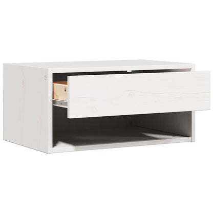 Bedside Table 2 pcs White 50 x 32.5 x 24 cm Solid pine wood