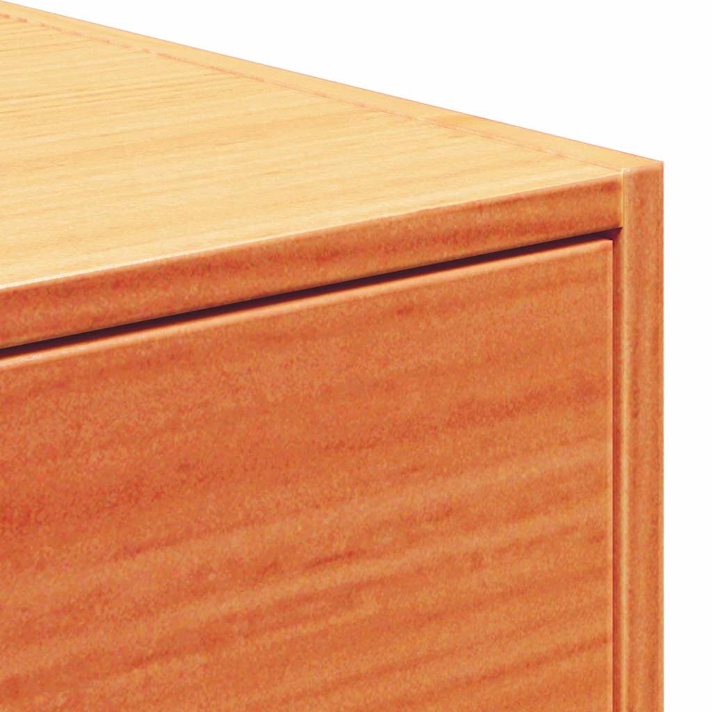 Bedside Table 2 pcs Wax Brown 50 x 32.5 x 24 cm Solid pine wood
