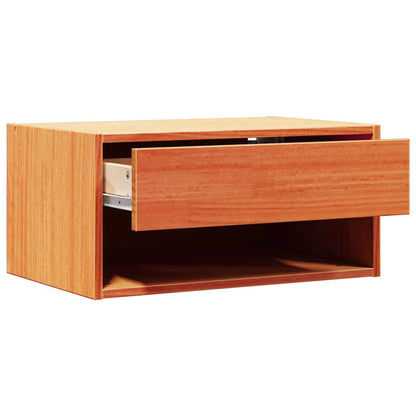 Bedside Table 2 pcs Wax Brown 50 x 32.5 x 24 cm Solid pine wood