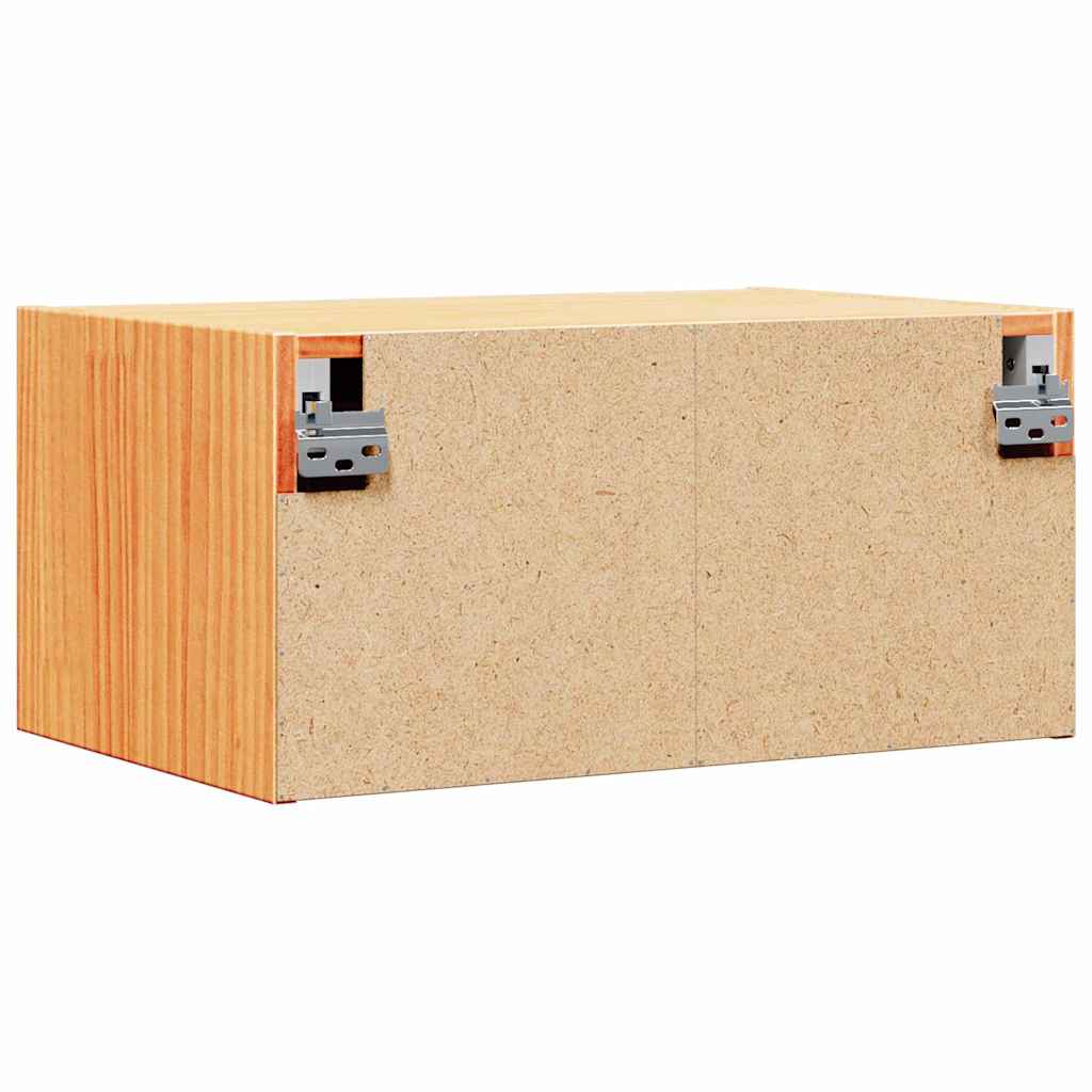 Bedside Table 2 pcs Wax Brown 50 x 32.5 x 24 cm Solid pine wood