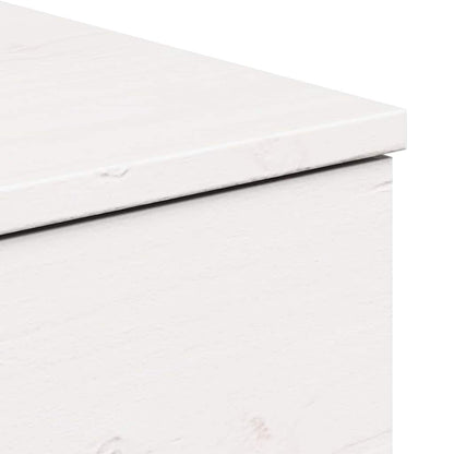 Bedside Table 2 pcs White 37 x 35 x 18.5 cm Solid pine wood