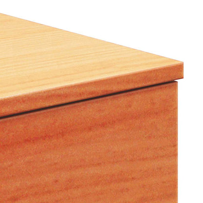 Bedside Table Wax Brown 37 x 35 x 18.5 cm Solid pine wood