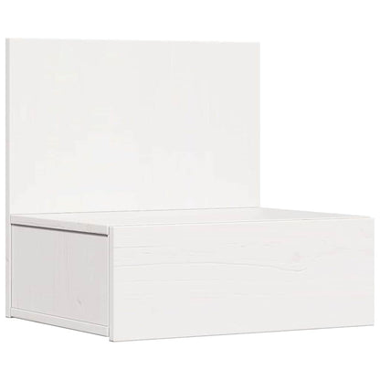 Bedside Table 2 pcs White 42 x 32.5 x 40 cm Solid pine wood