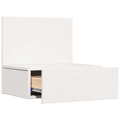 Bedside Table 2 pcs White 42 x 32.5 x 40 cm Solid pine wood