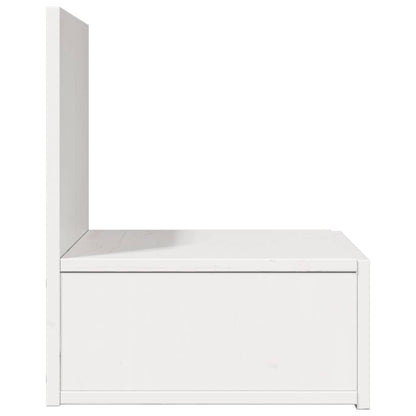 Bedside Table 2 pcs White 42 x 32.5 x 40 cm Solid pine wood