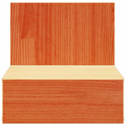 Bedside Table 2 pcs Wax Brown 42 x 32.5 x 40 cm Solid pine wood