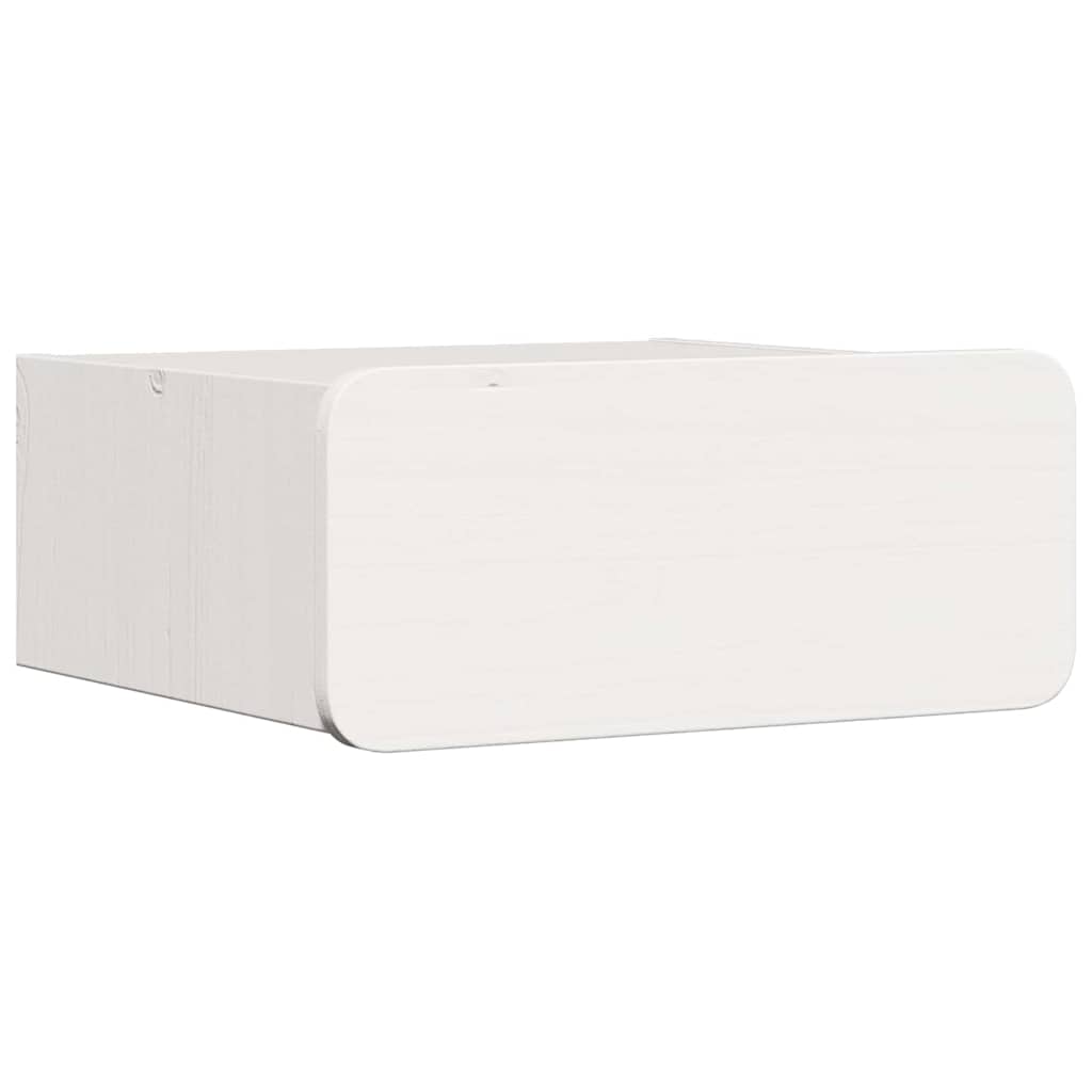 Bedside Table 2 pcs White 39 x 34 x 16.5 cm Solid pine wood