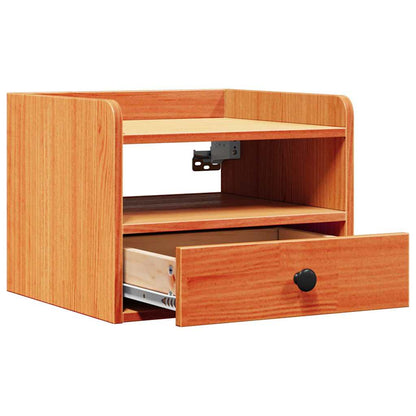Bedside Table 2 pcs Wax Brown 38 x 36 x 29.5 cm Solid pine wood