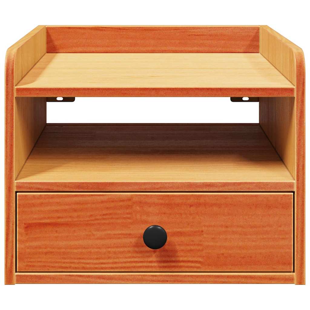 Bedside Table 2 pcs Wax Brown 38 x 36 x 29.5 cm Solid pine wood